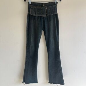 bebe low rise waist jeans belt